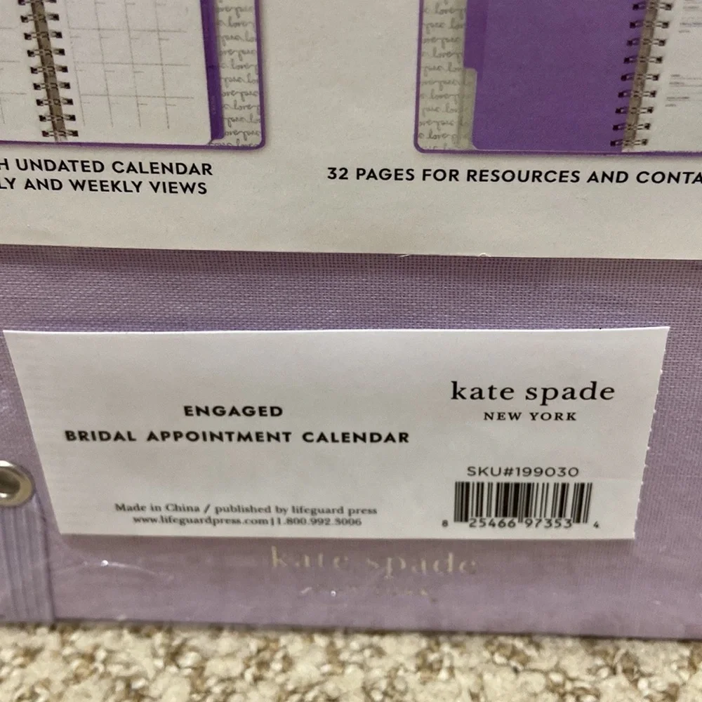 Kate Spade Bride Calendar